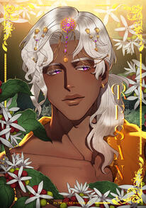 Coffee arabica blossoms @esra-resan.bsky.social Illust by Triple Ace Commission for UTOPiA